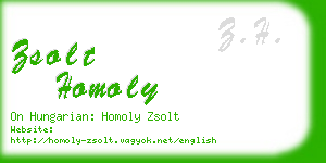 zsolt homoly business card